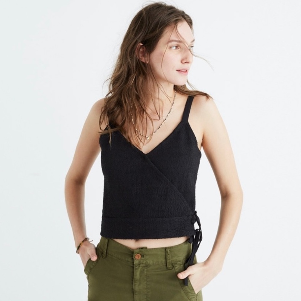 Black Madewell crop top
